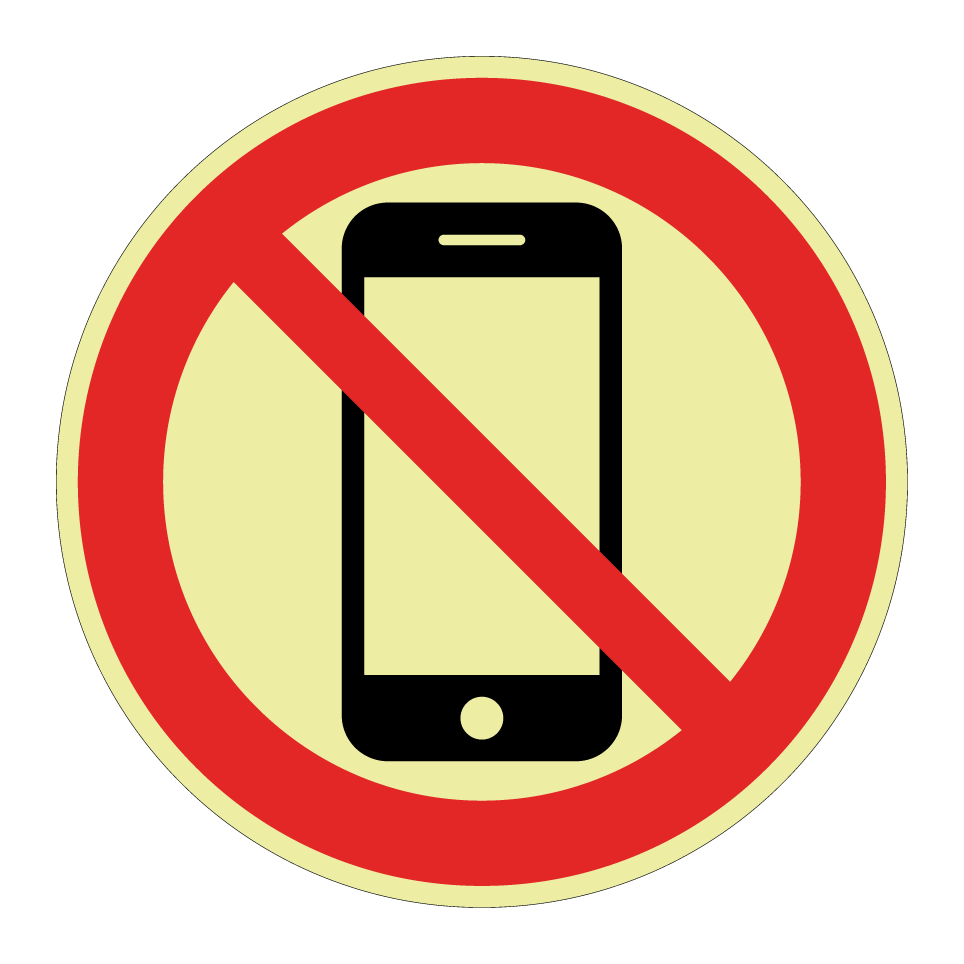 No mobile phones