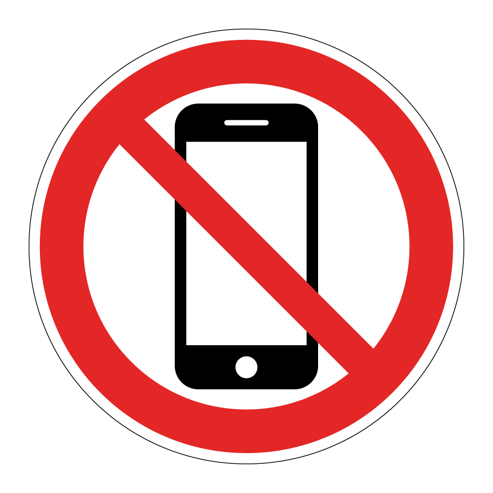 No teléfonos móviles