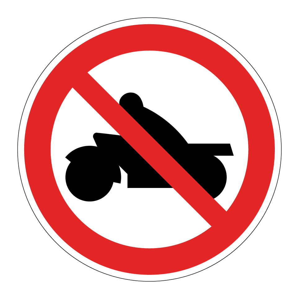 No motorcycles