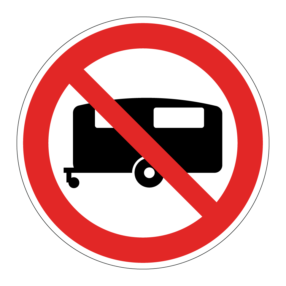 No caravans