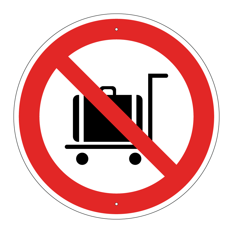 No carritos de equipaje