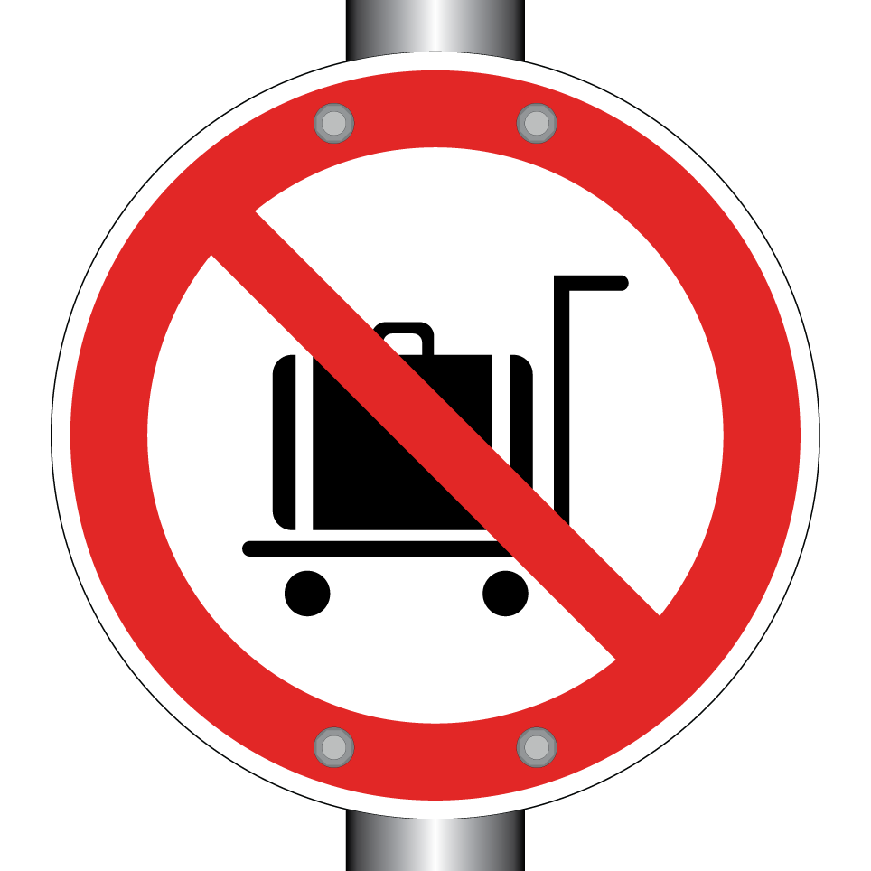 No carritos de equipaje