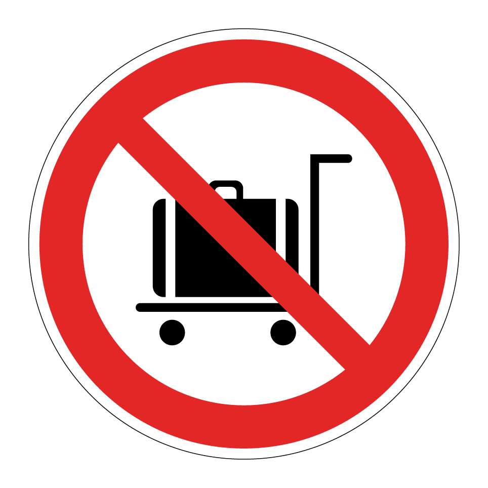 No carritos de equipaje