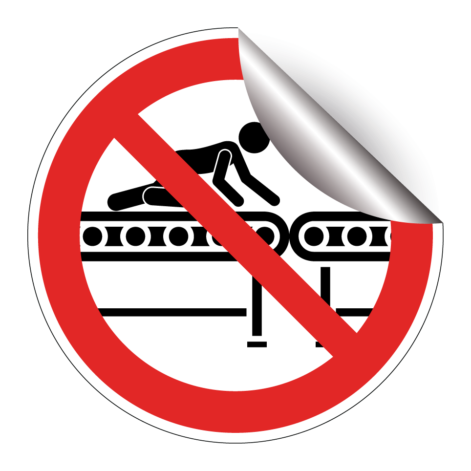 No crawling on conveyor