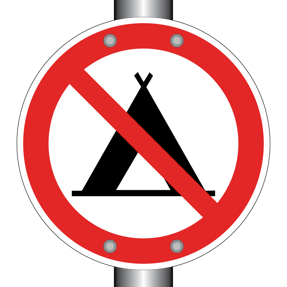 No camping