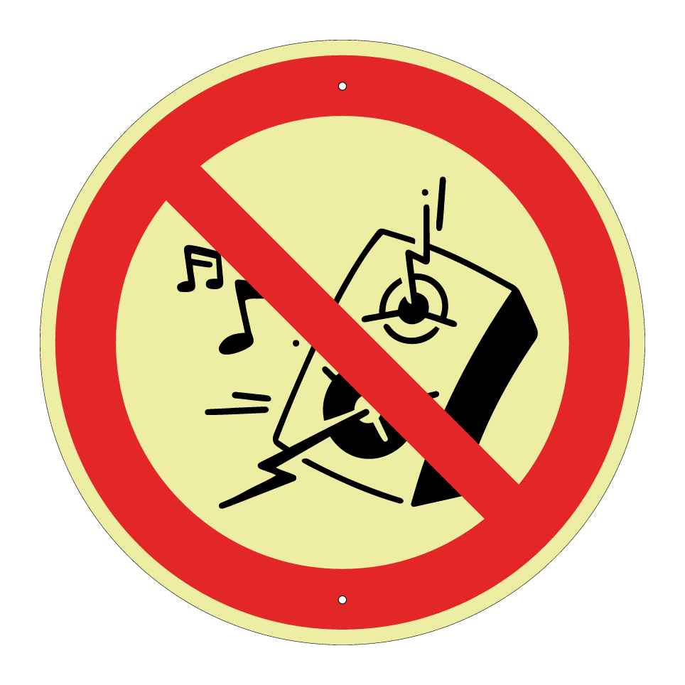 No loud music