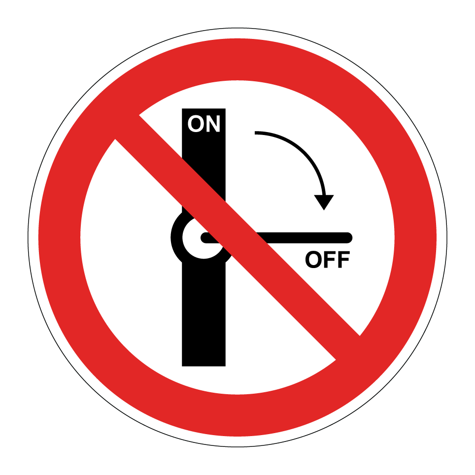 Do not switch off
