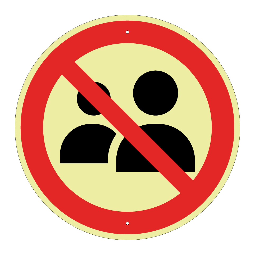 No entry for two persons