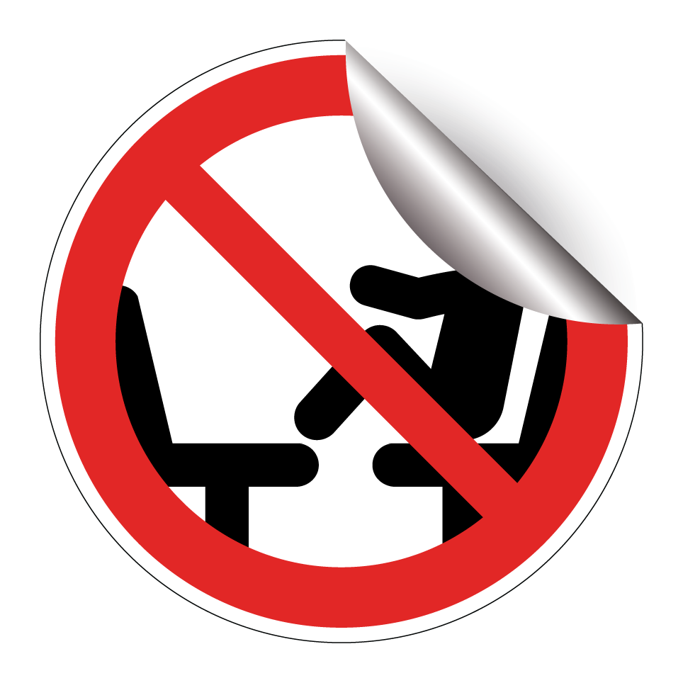 No feet on seat