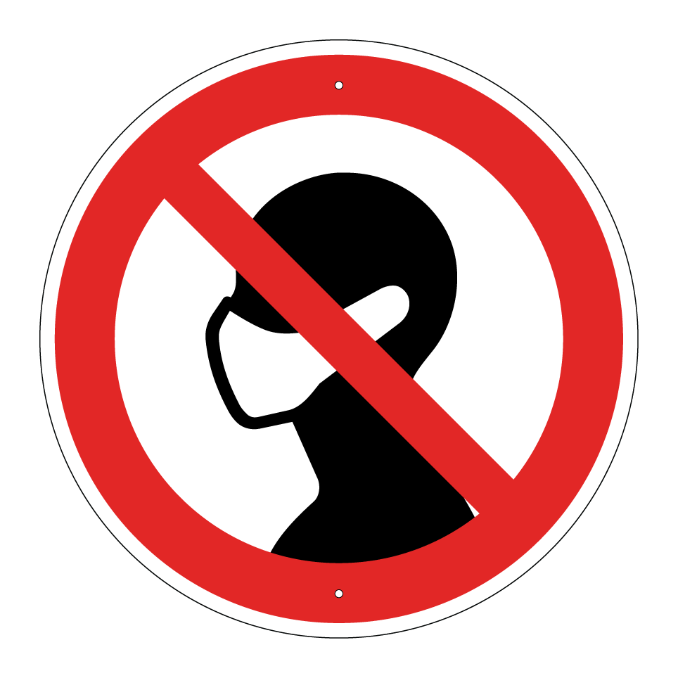 Sin mascarillas