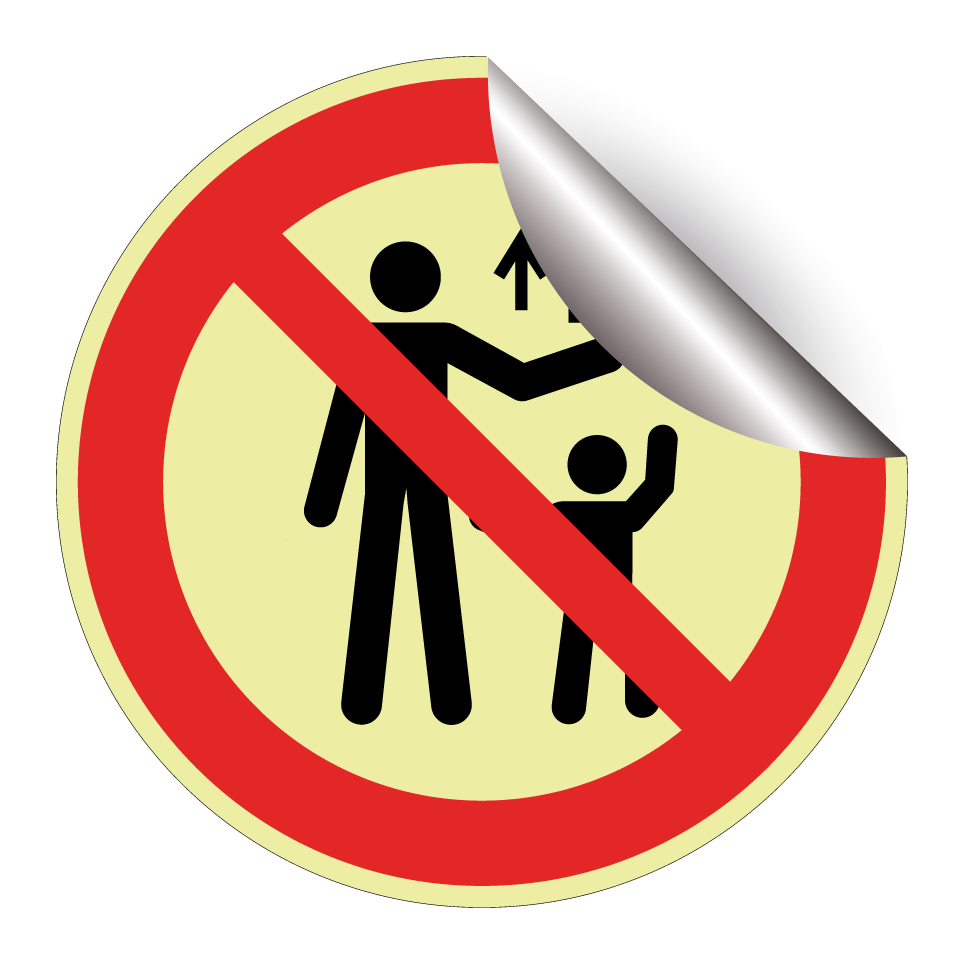 No handing items to children