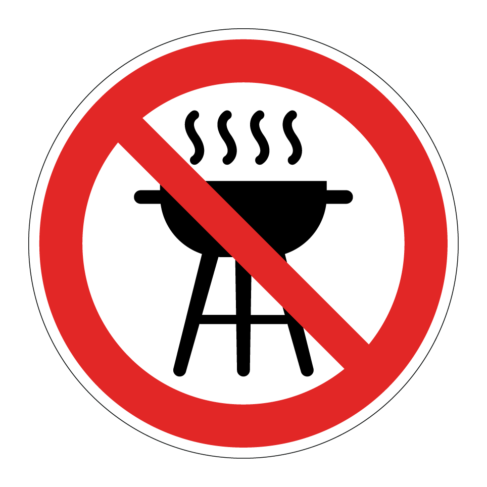 No barbecues