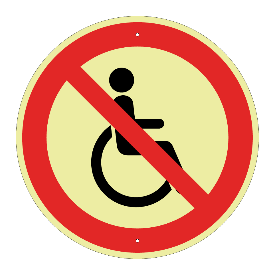 No wheelchairs