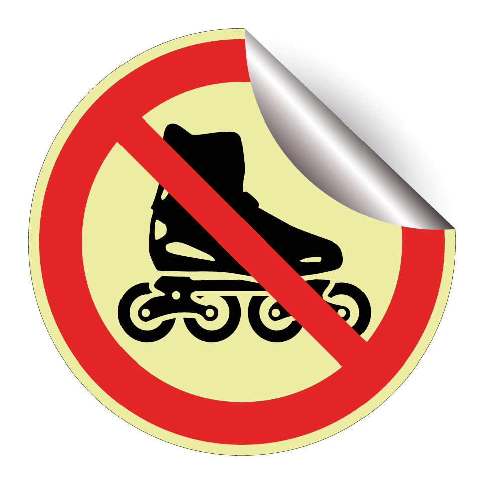 Prohibido patinar en patines en línea
