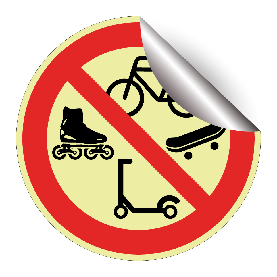 No bicycles, rollerblading , scooters or skateboards