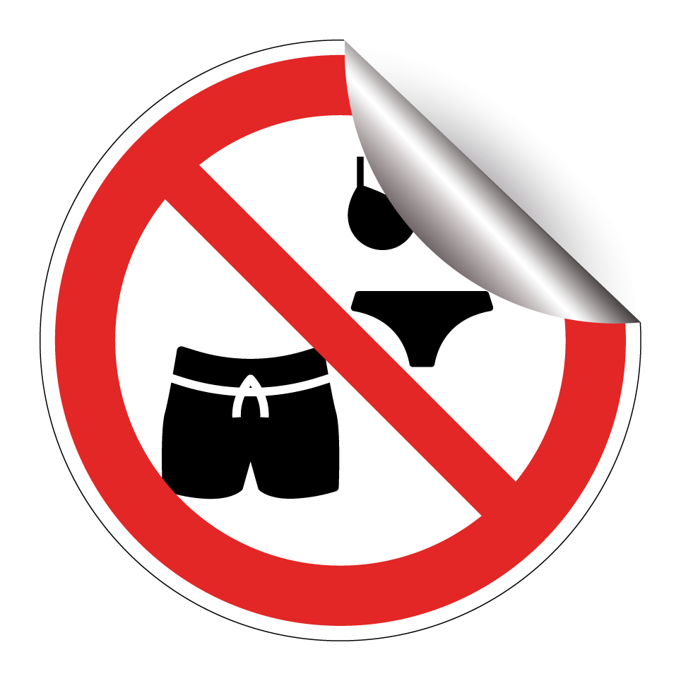 Pas de maillots de bain
