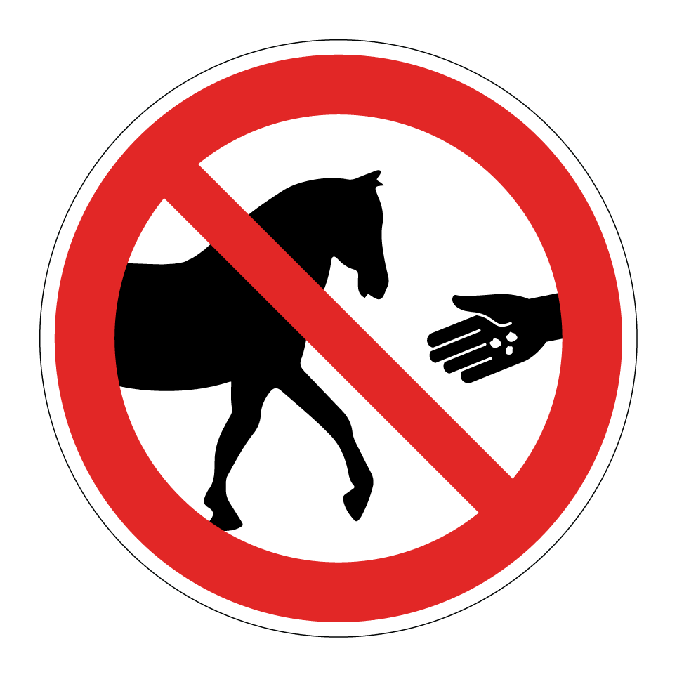 Ne pas nourrir les chevaux