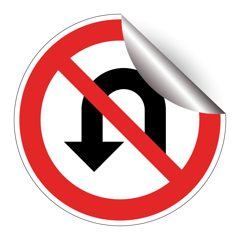 No girar en U