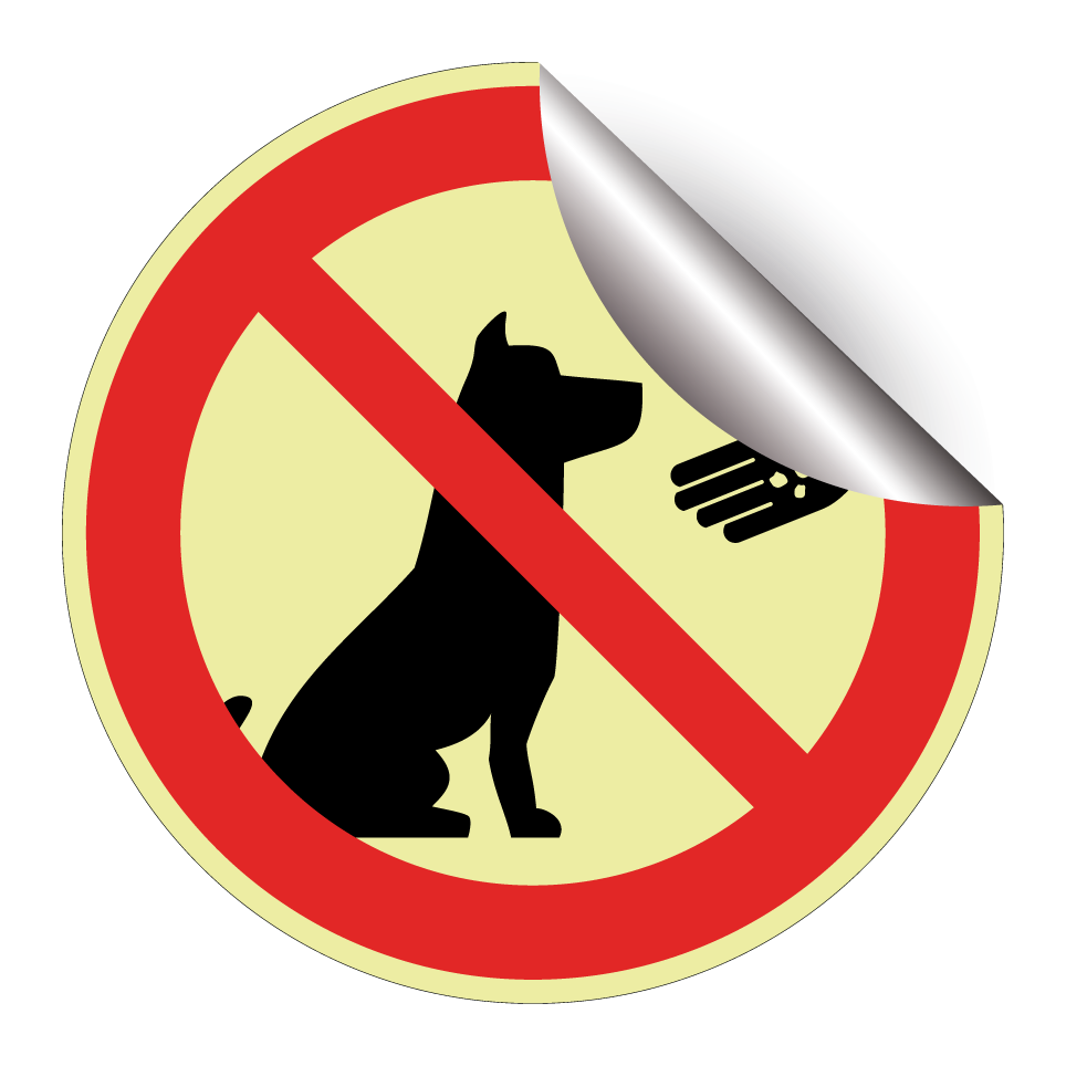 No feeding dogs