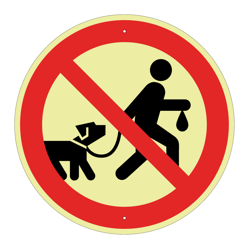 Prohibido pasear perros