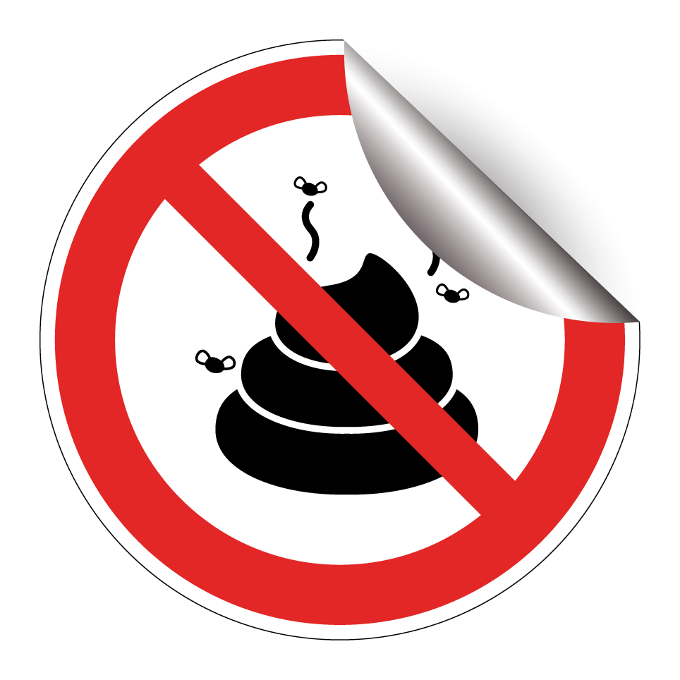 Prohibido defecar