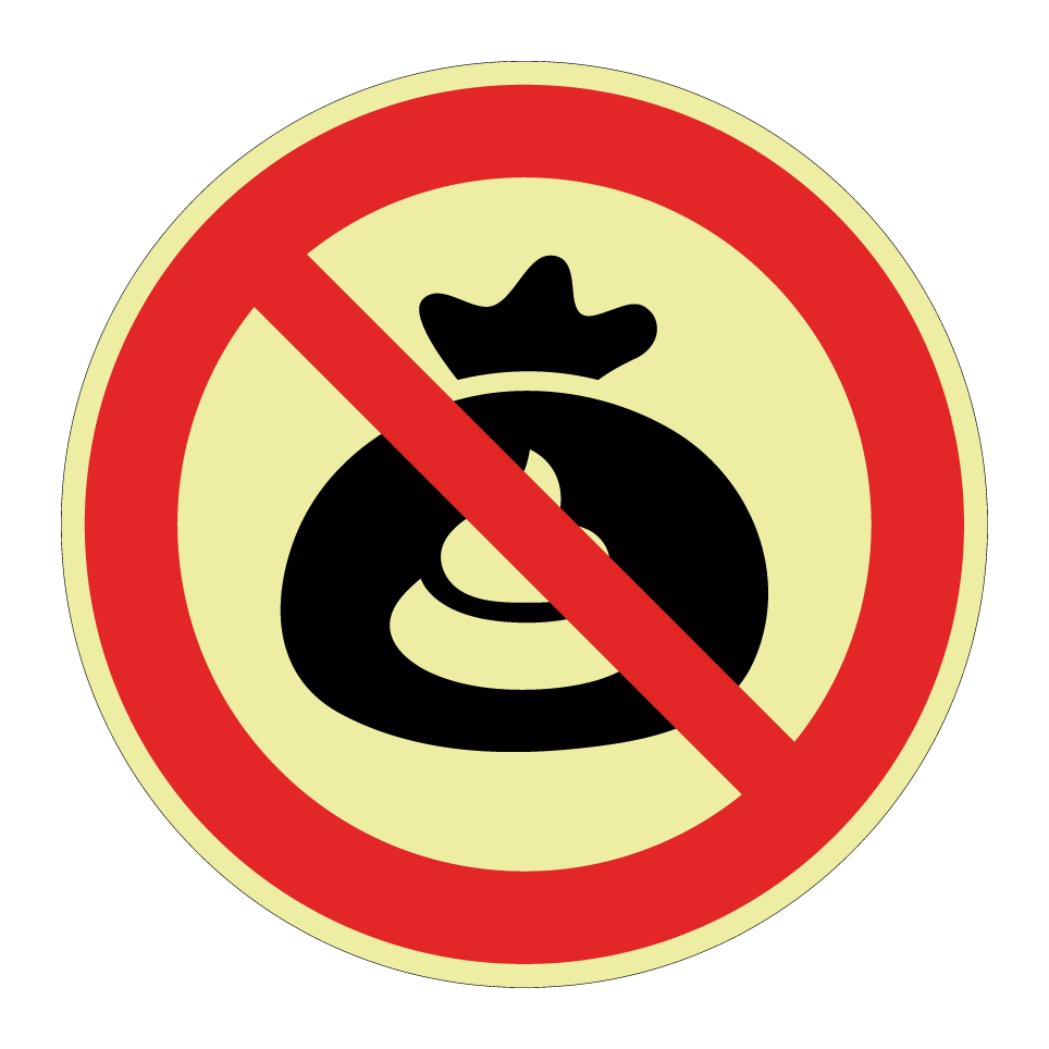Pas de sacs à déjections canines