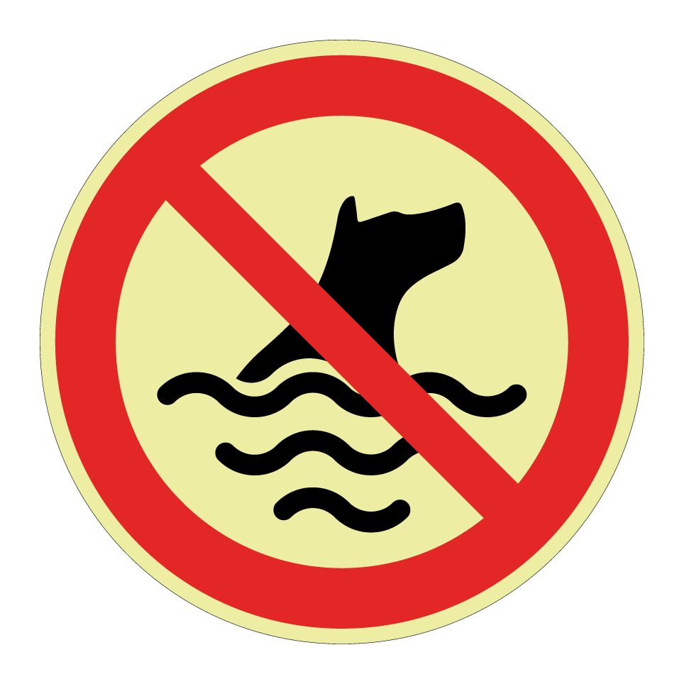 No perros en el agua