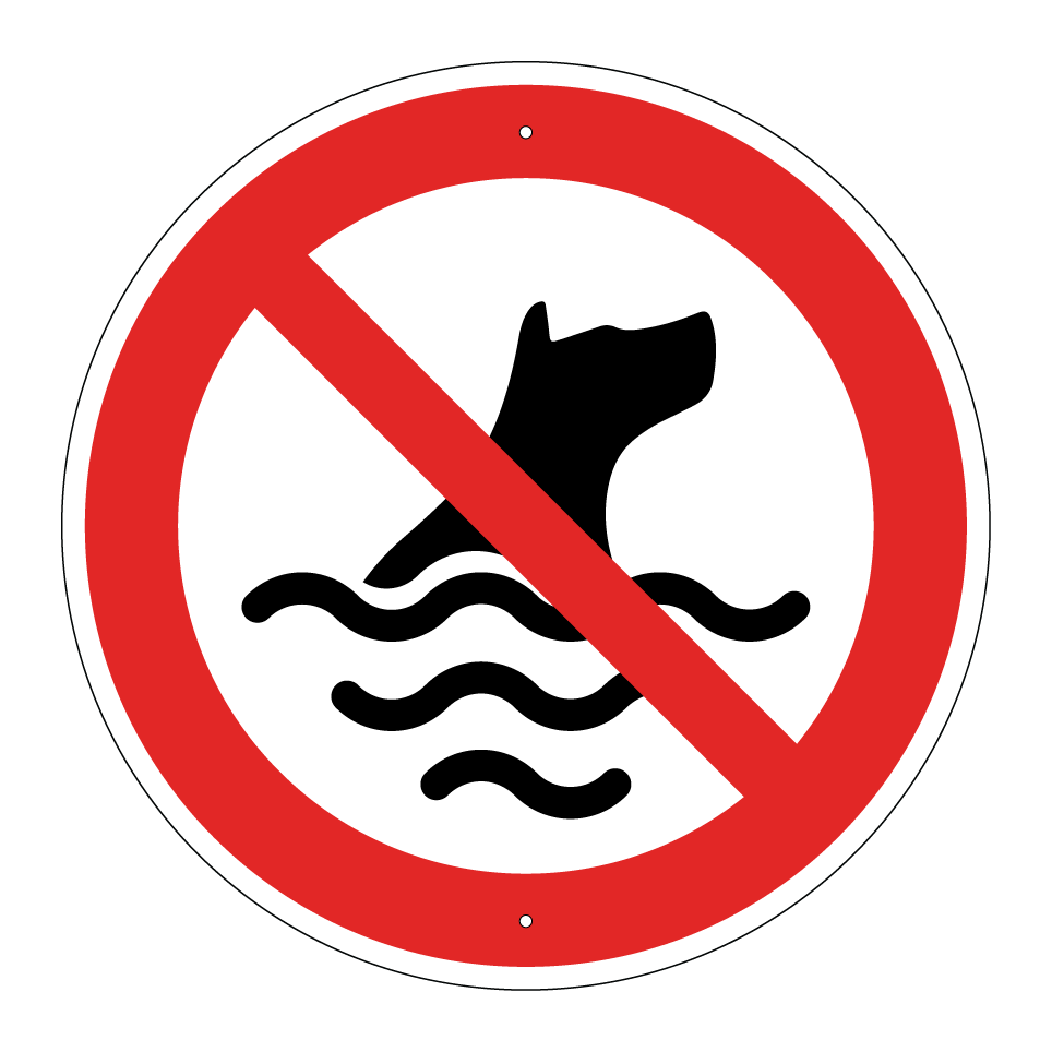 No perros en el agua