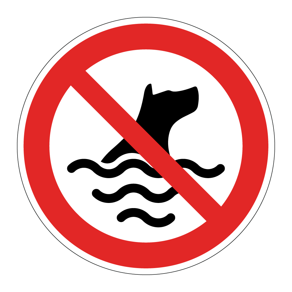 No perros en el agua