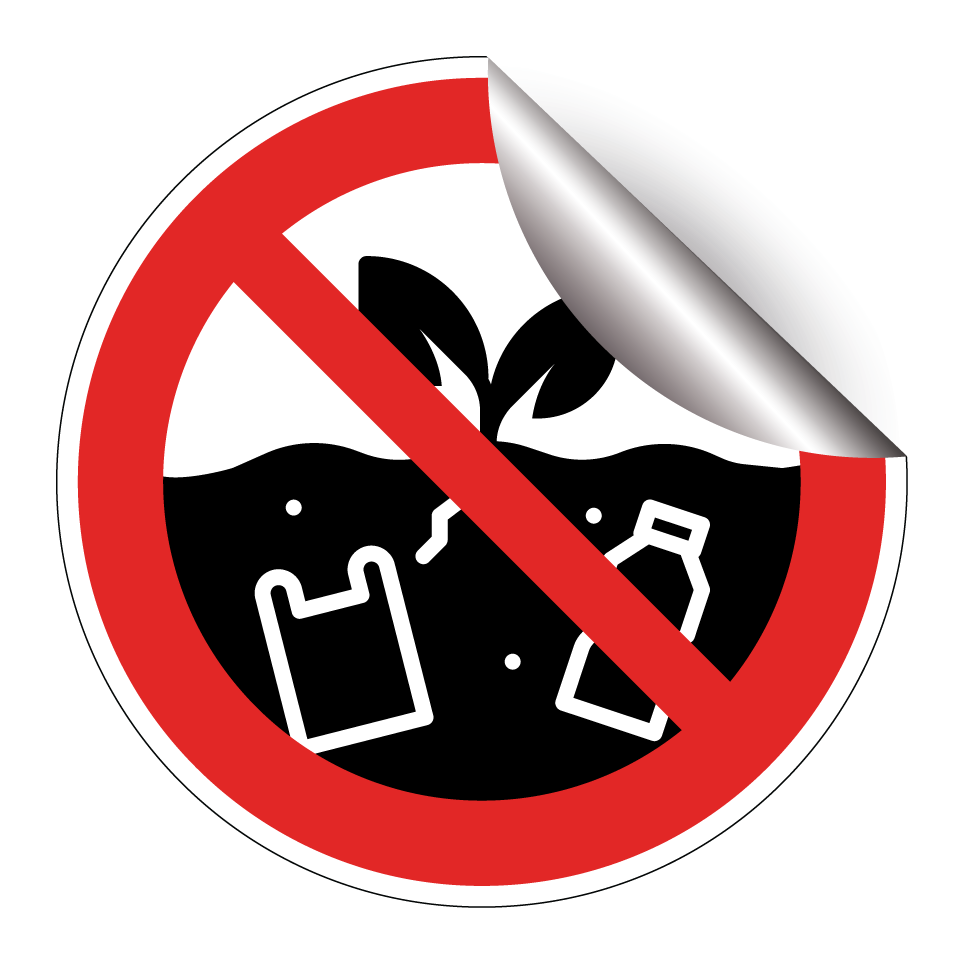 No dumping waste in soil