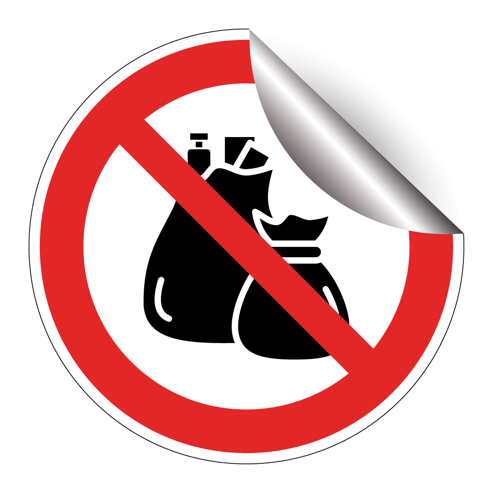 No garbage bags
