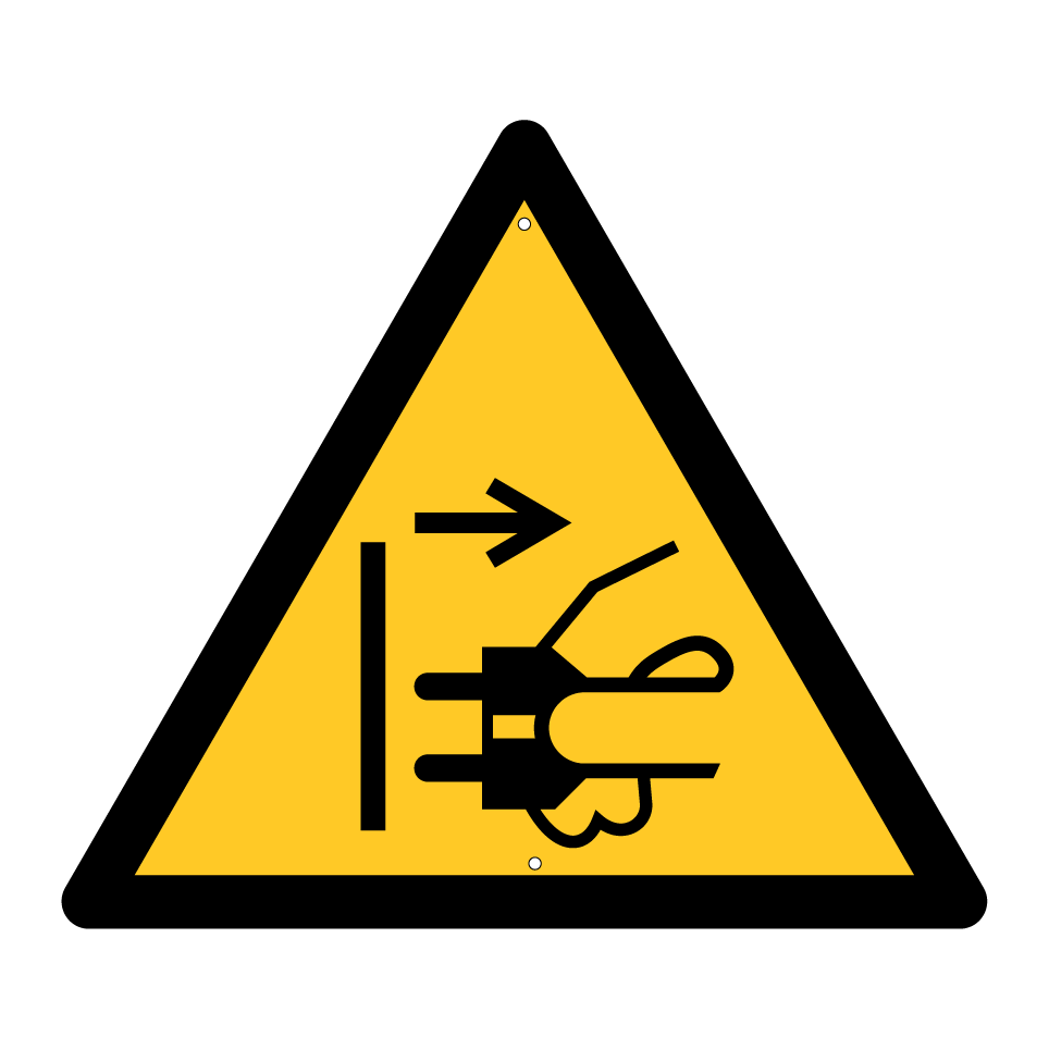 Avertissement risque d’éjection de la prise électrique