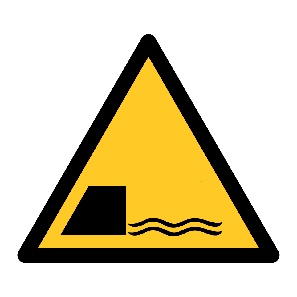 Sortie de décharge d’eau d’avertissement