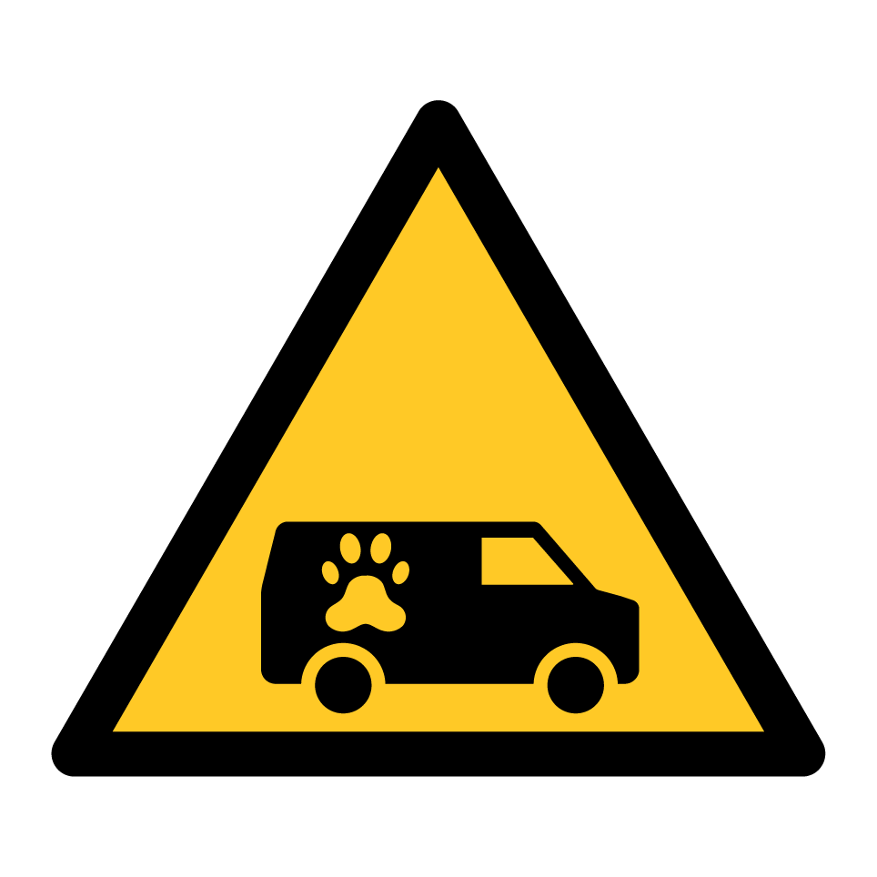 Warning animal transport