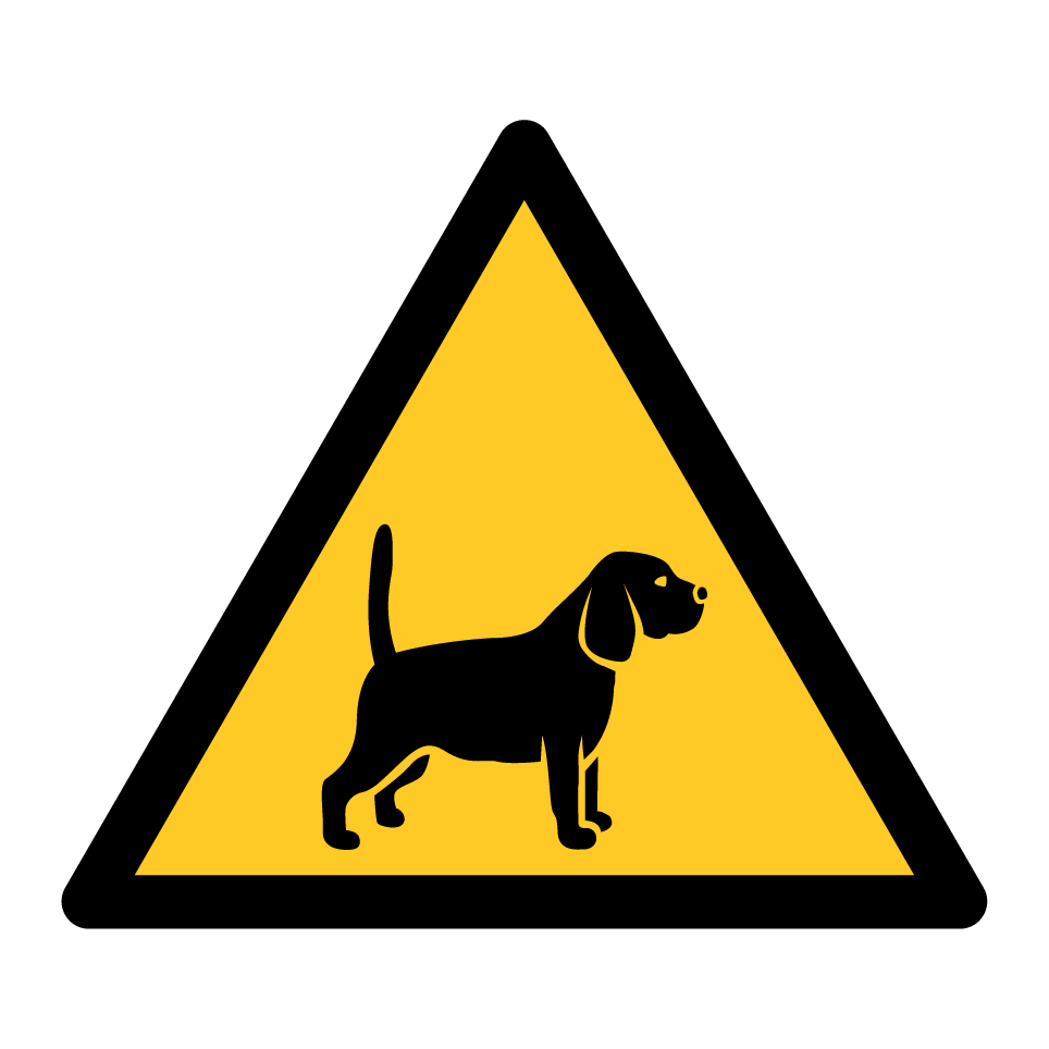 Warning dogs in area