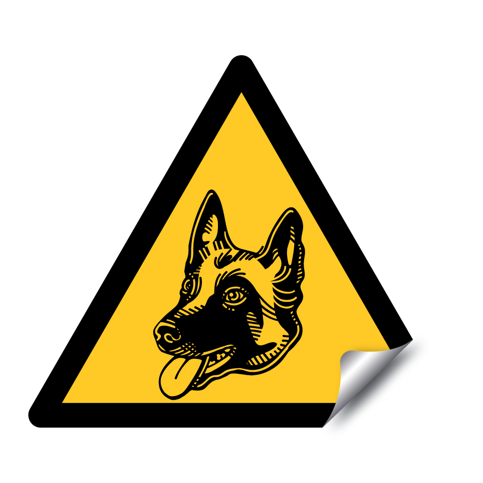 Warning german shepherd