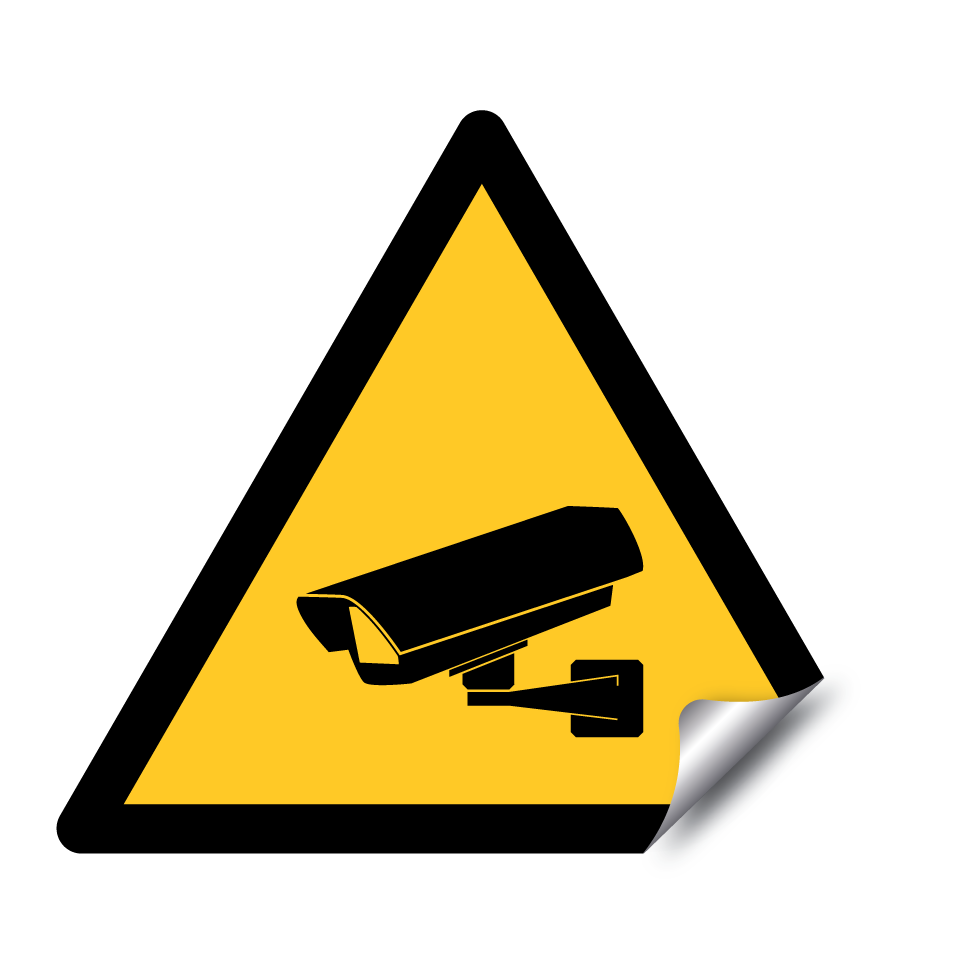 Warning CCTV surveillance