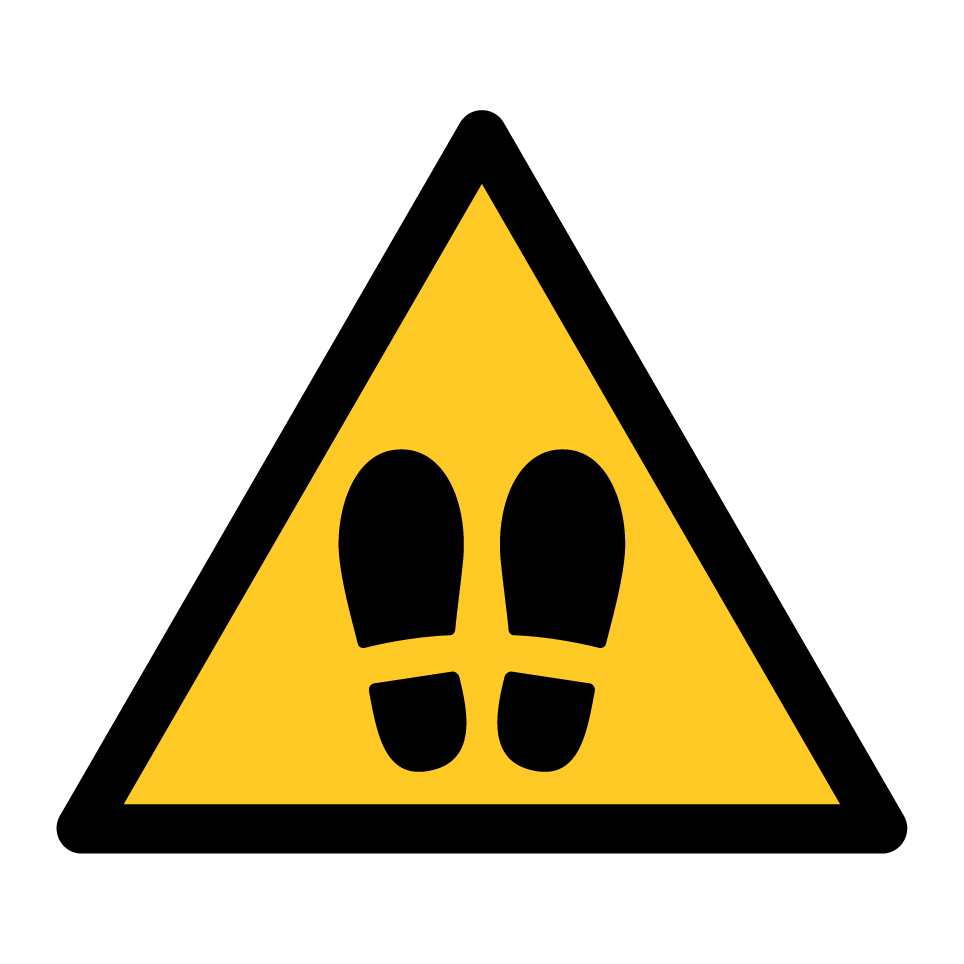 Warning footpath